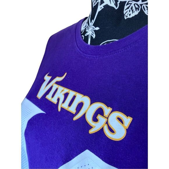 The Nike Tee Minnesota Vikings T Shirt Diggs 14 Jersey Mn Football Usa Mens Larg - Picture 5 of 10